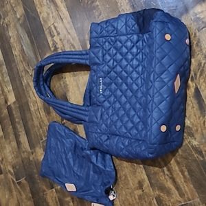 NEW MZ Wallace small max tote navy